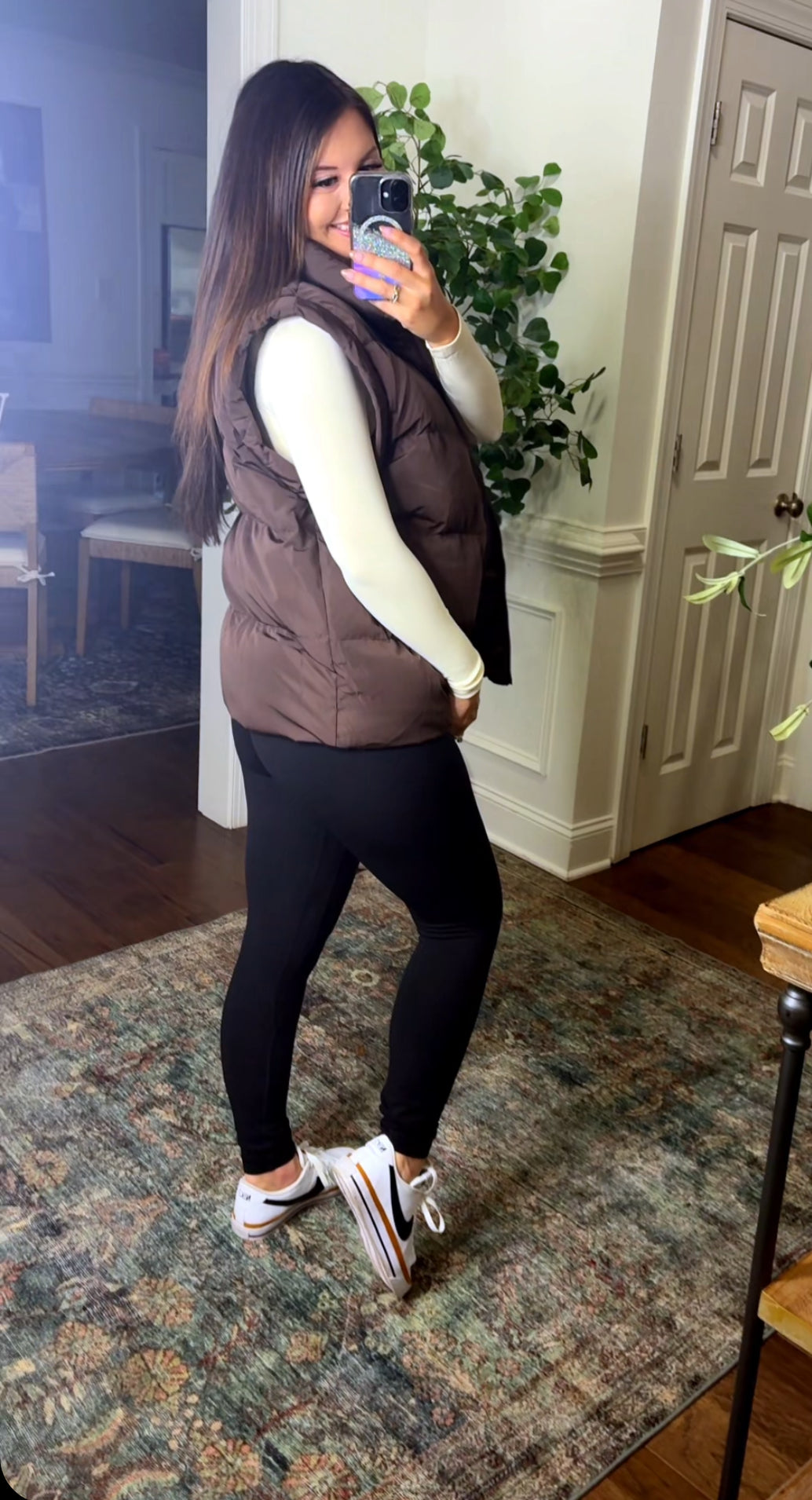 Fall Brown Puffer Vest