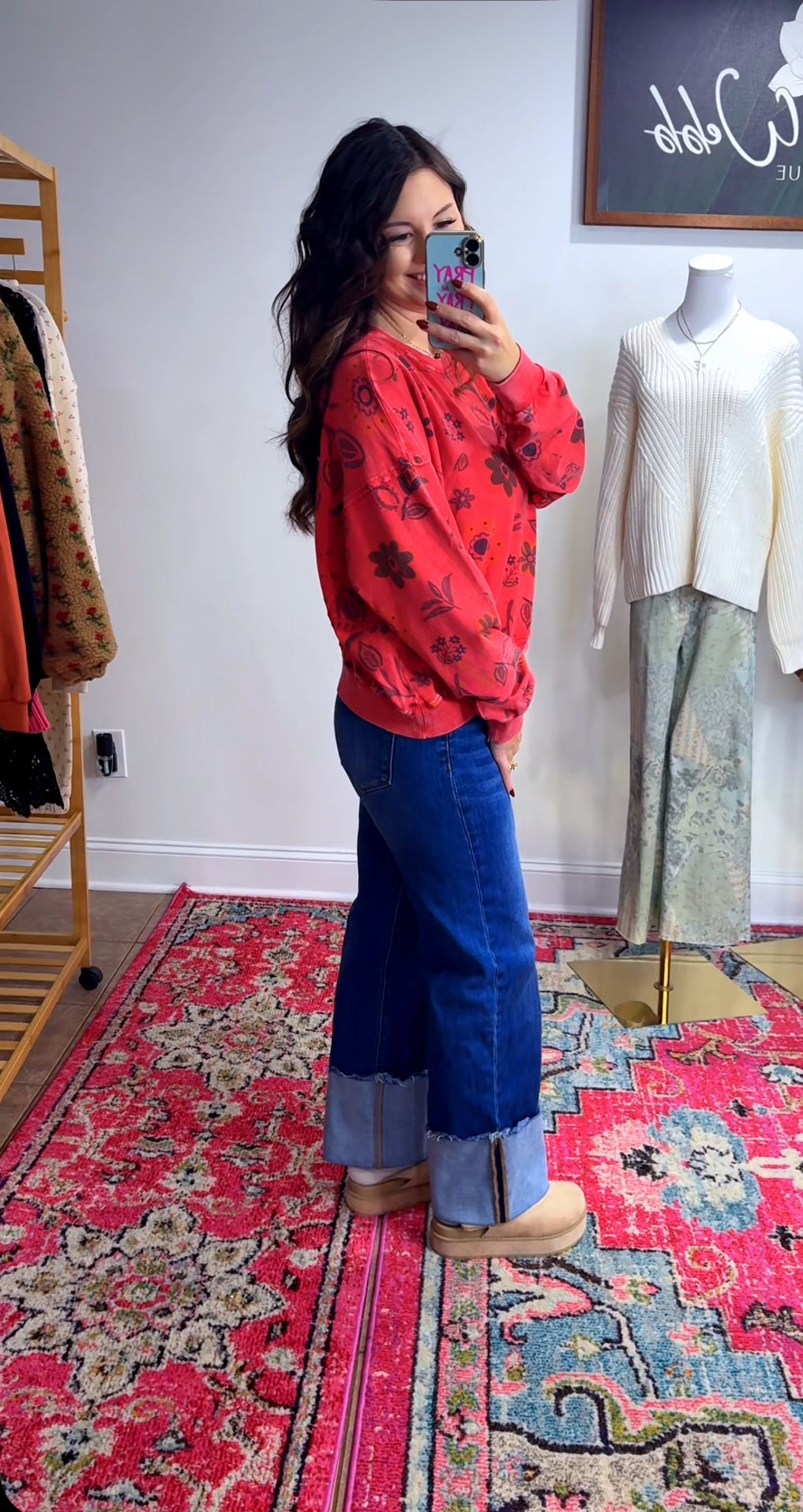 Fall Floral Pullover