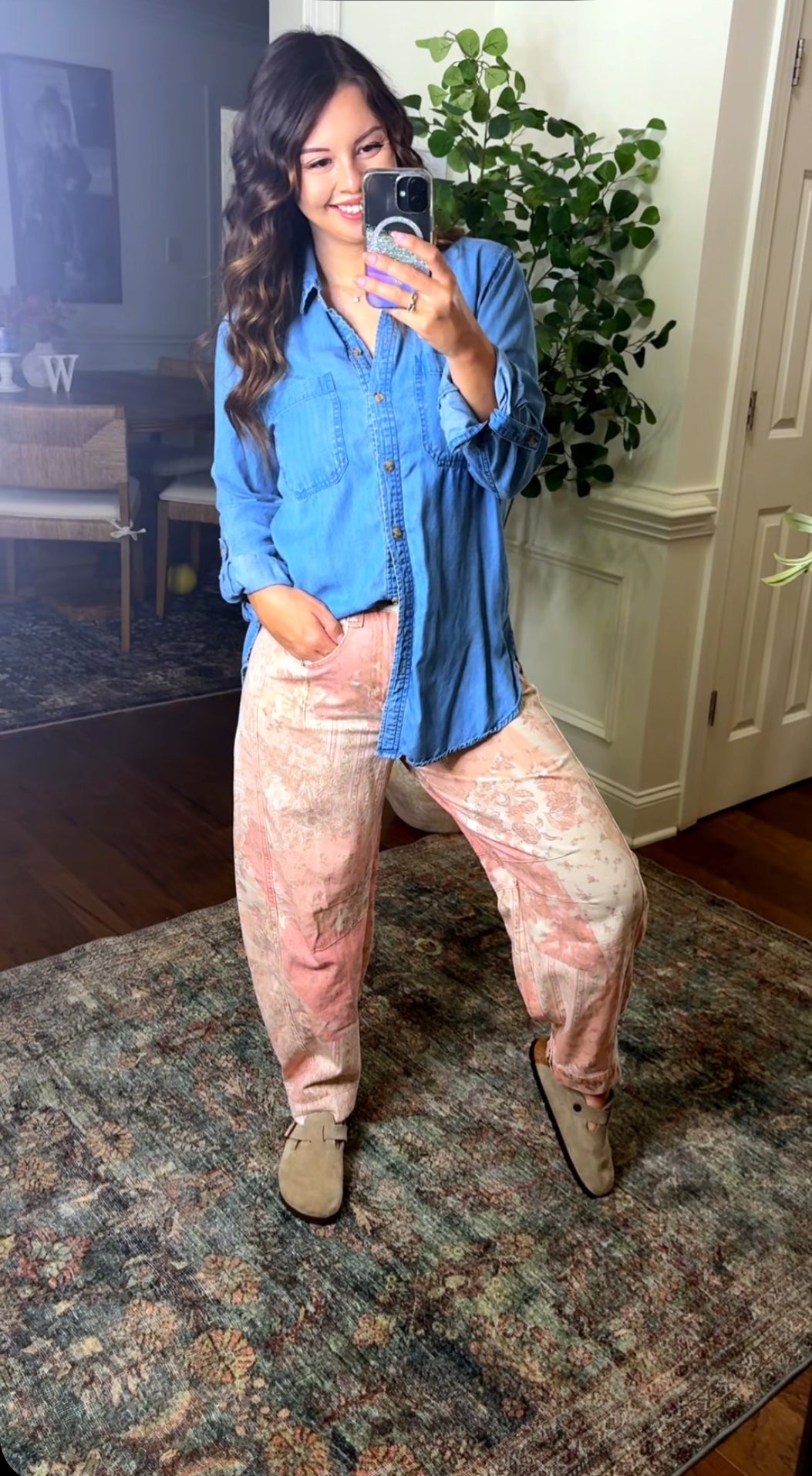 The Floral Barrel Jeans