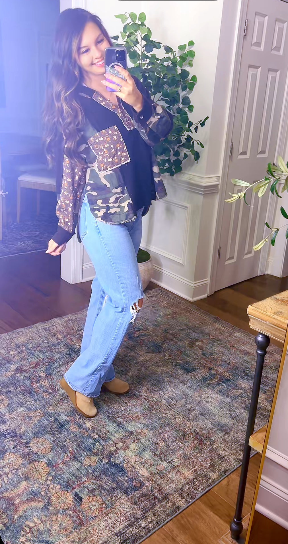 The Florally Camo Top (POL)