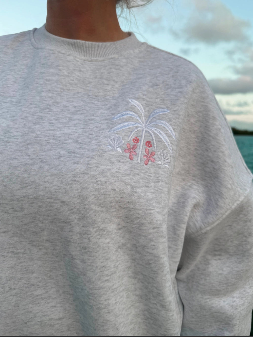 Tropical Palms Pullover
