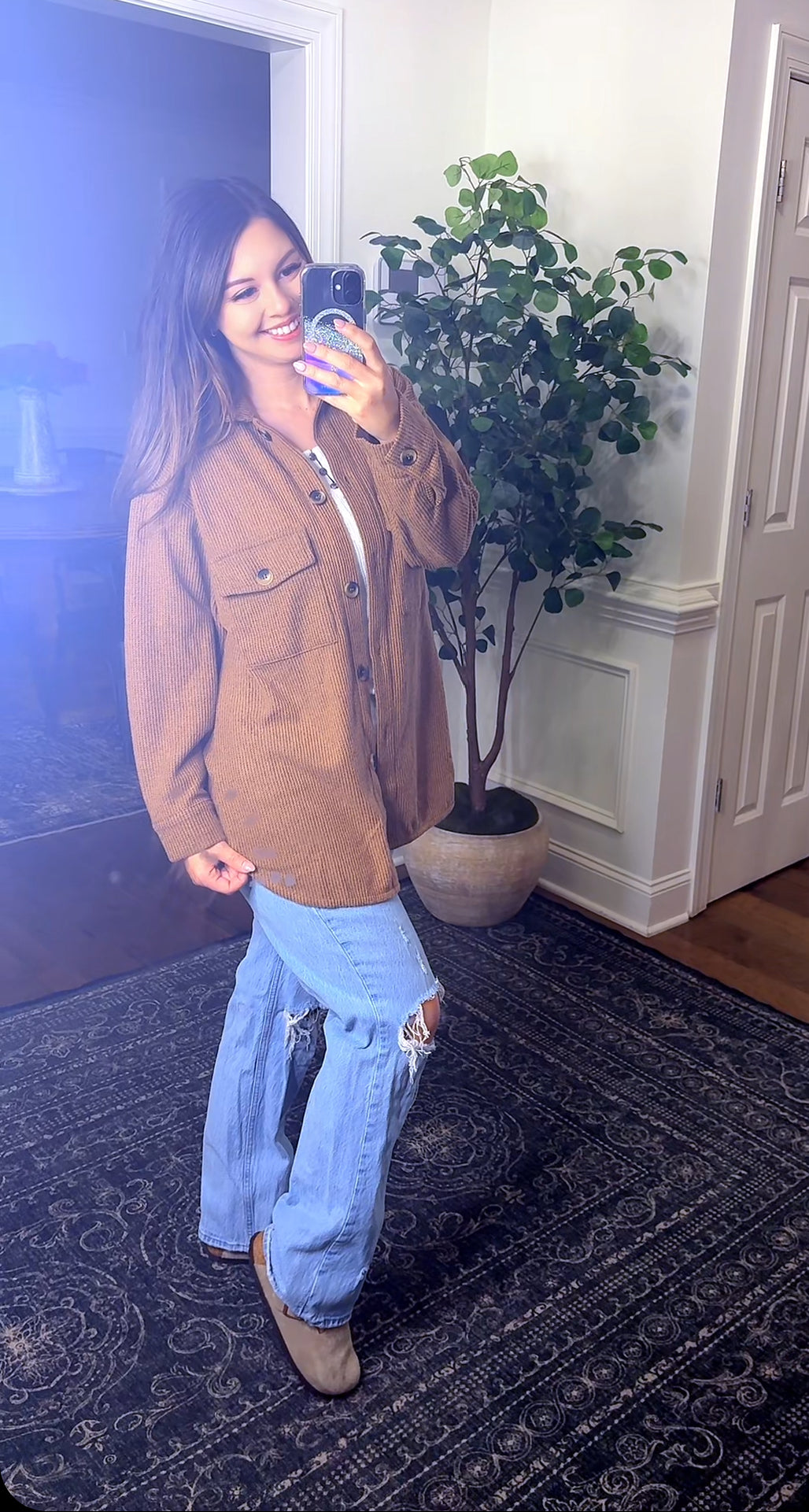 The Darling Button Up (Mocha)