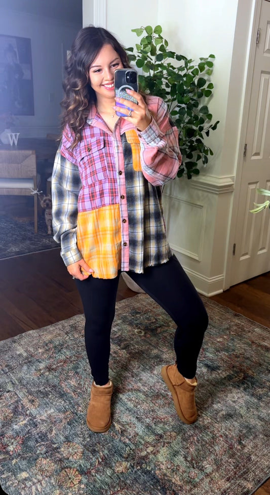 Farmhouse Plaid Button Up