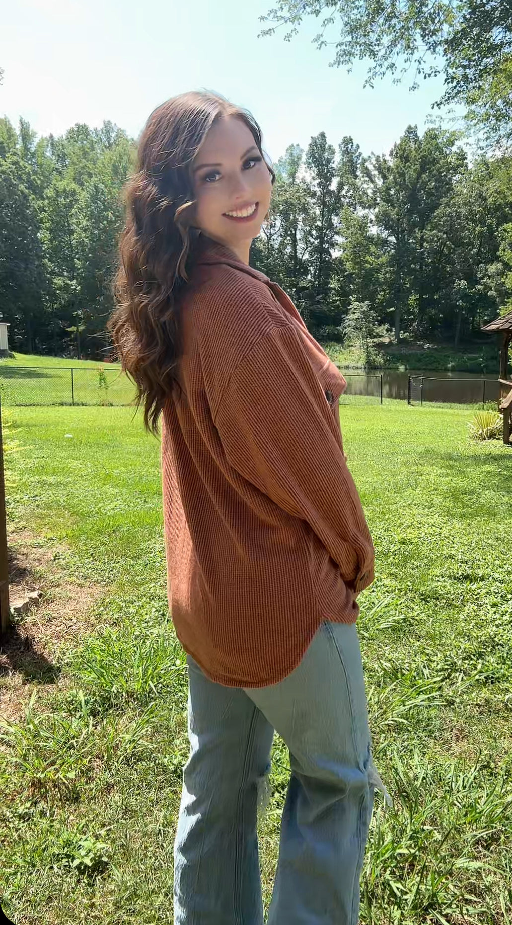 The Darling Button Up (Rust) PREORDER SHIPS 8/22