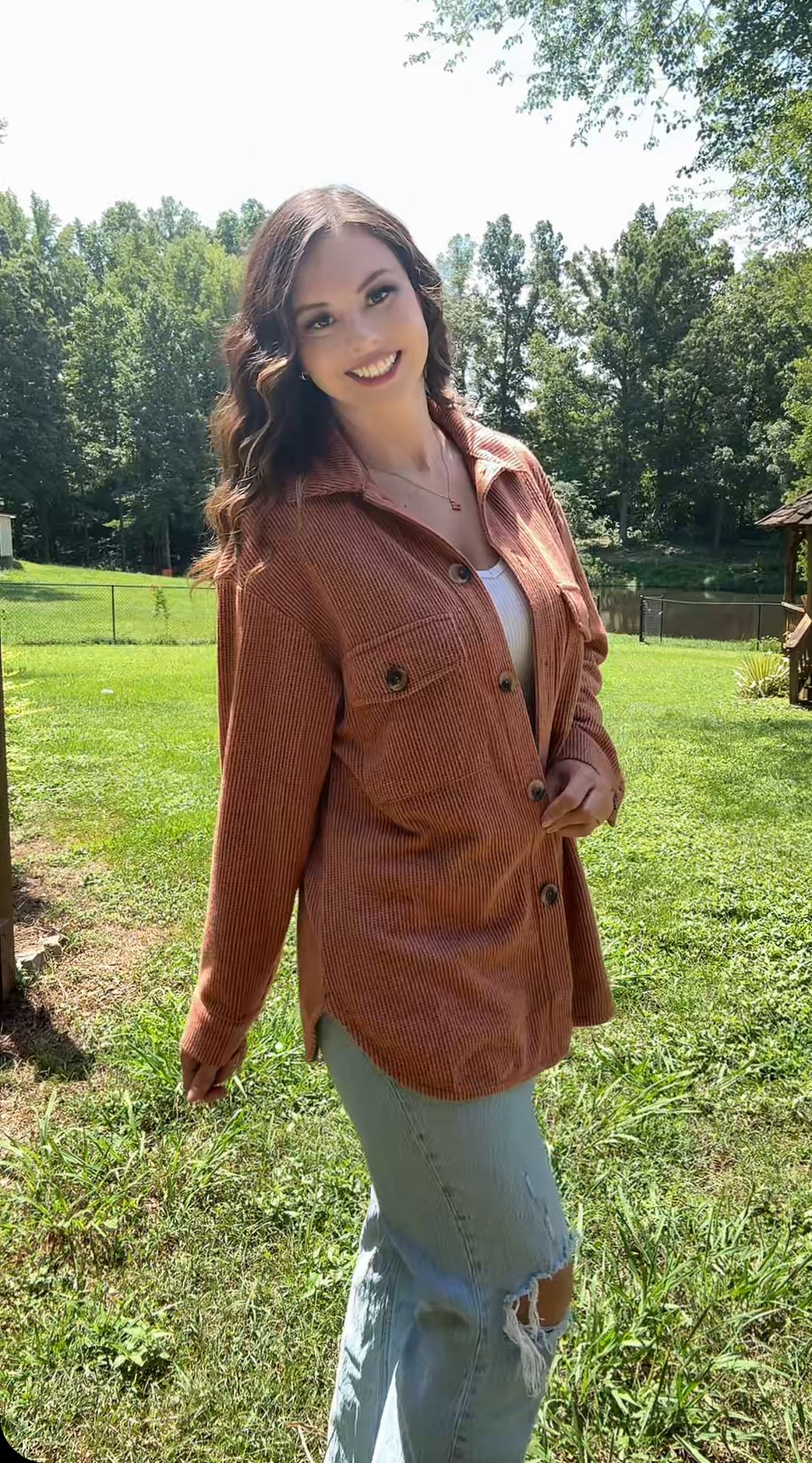 The Darling Button Up (Rust) PREORDER SHIPS 8/22