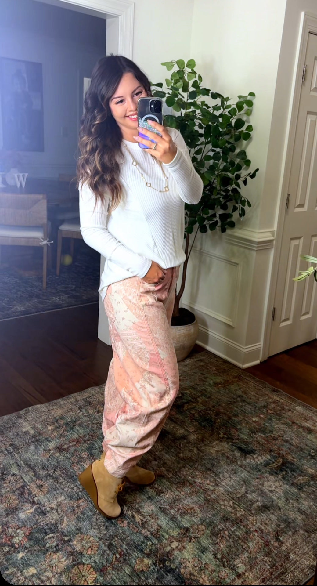 The Floral Barrel Jeans