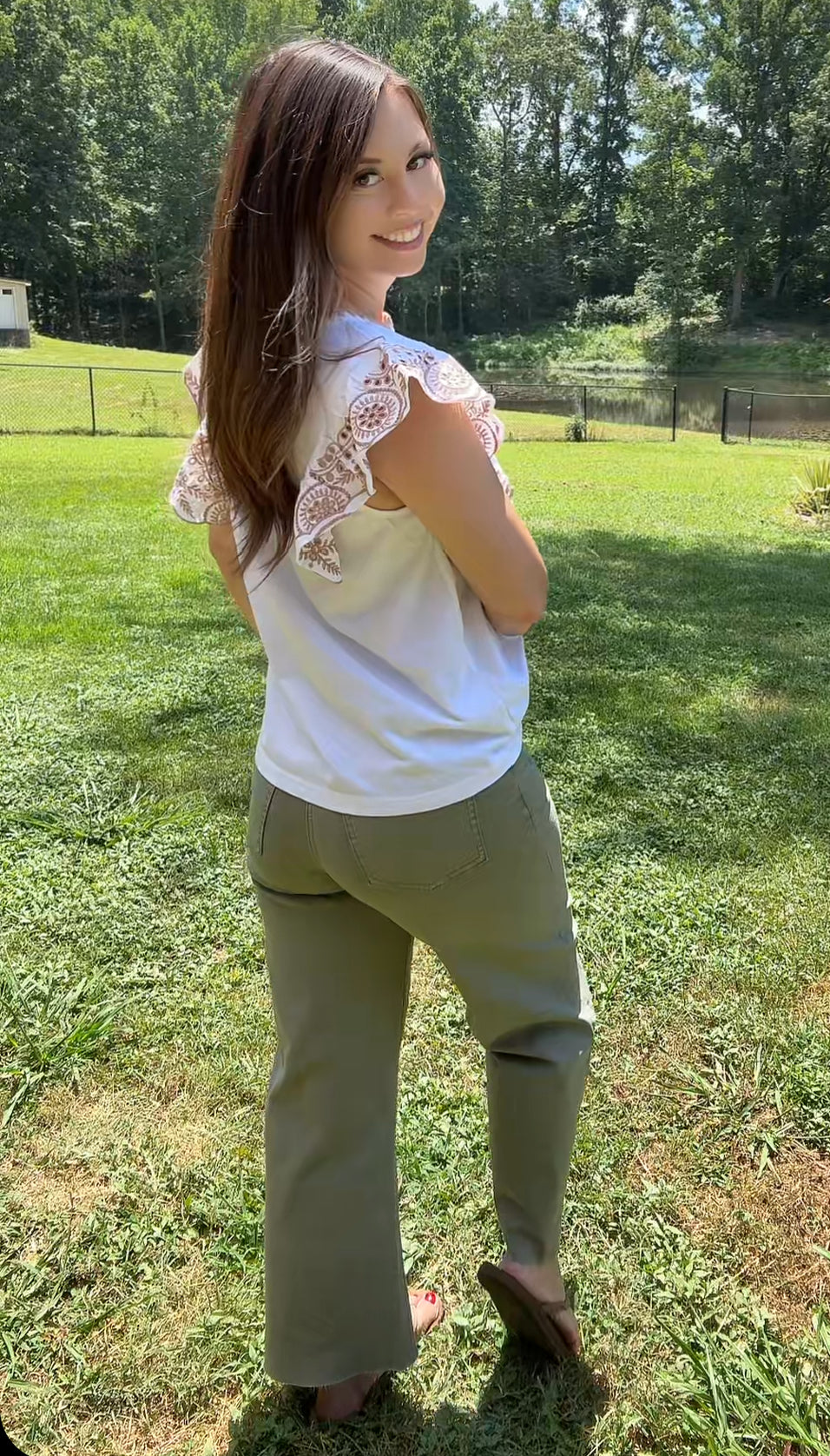 Darling Embroidered Top