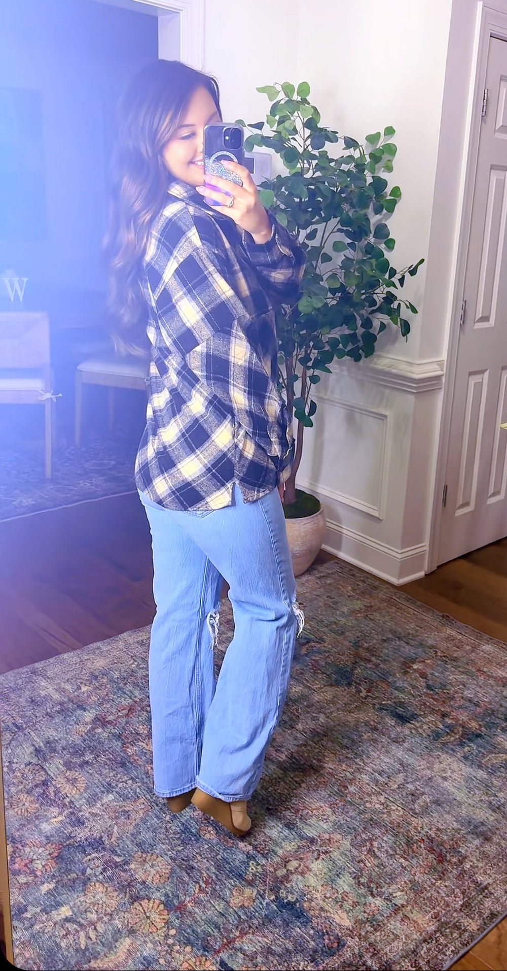 Plaid Darling Pullover