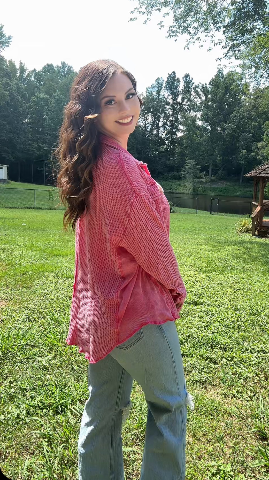To Pink To Care Button Up