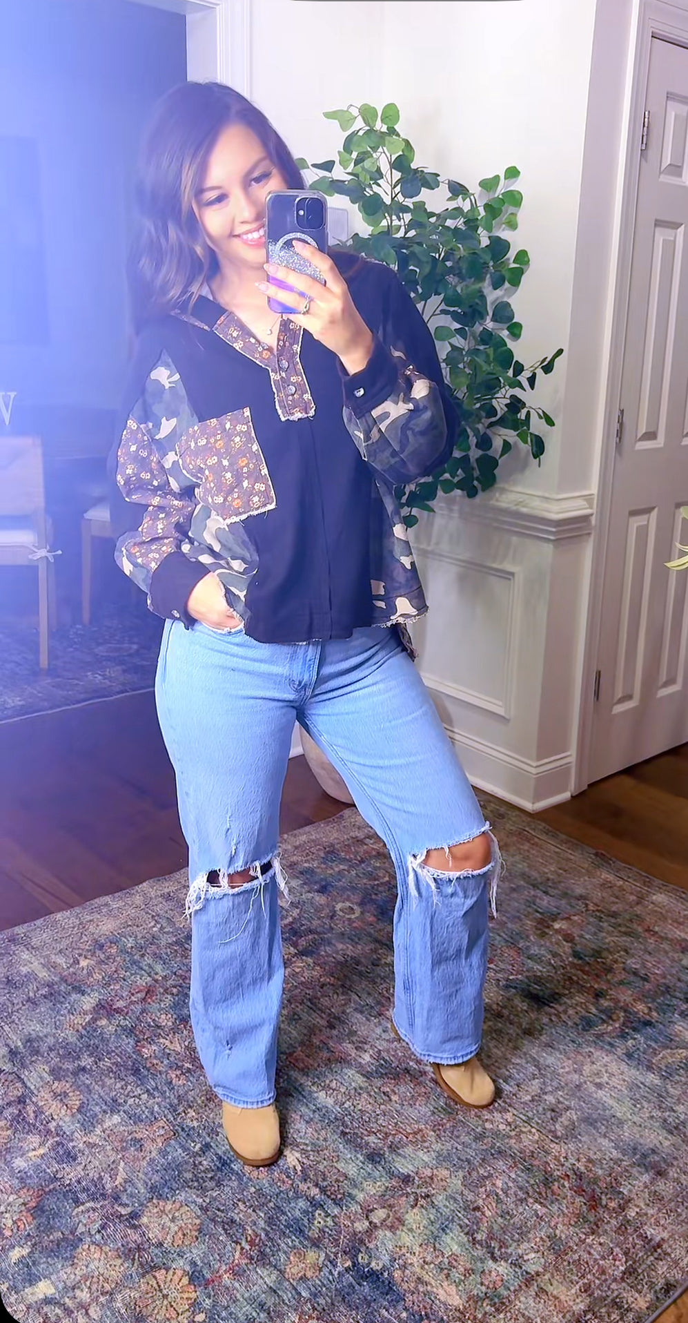 The Florally Camo Top (POL)