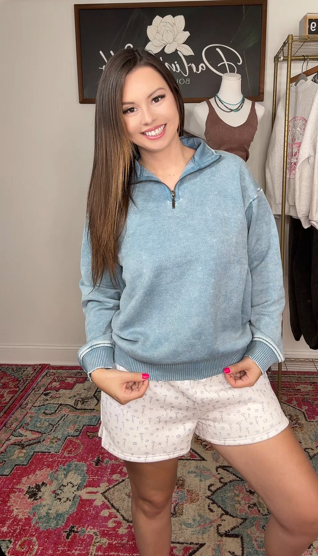 Cozy Pullover (Blue Grey)