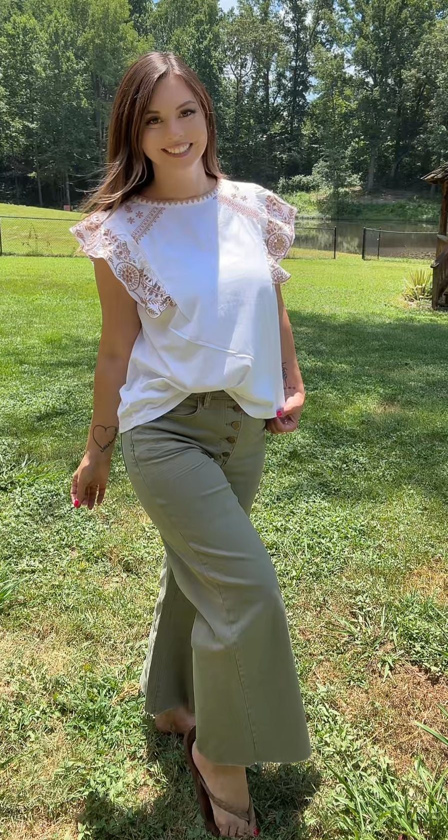 Darling Embroidered Top