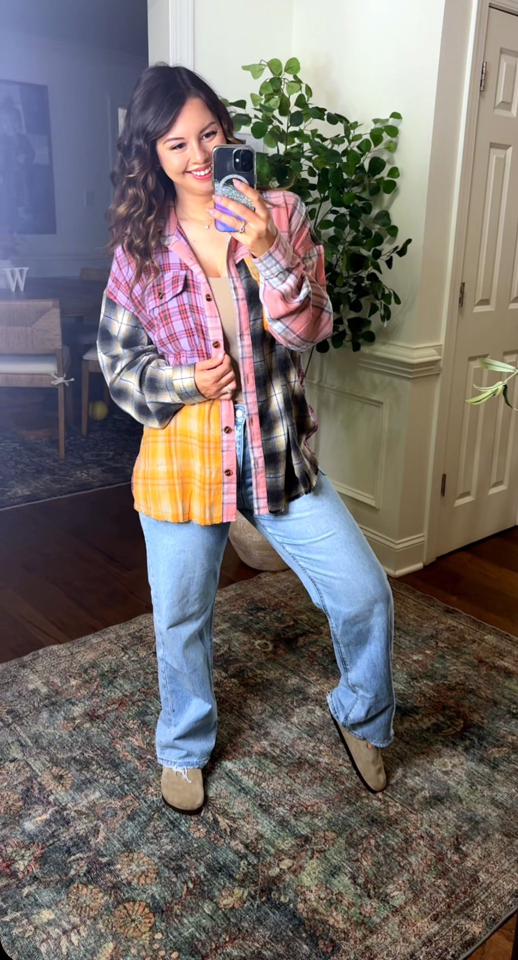 Farmhouse Plaid Button Up