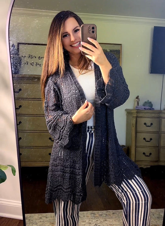 POL Wild Woven Cardigan