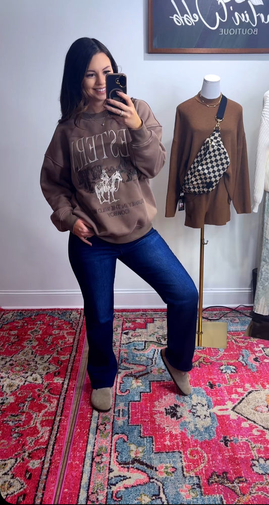 Western Graphic Pullover