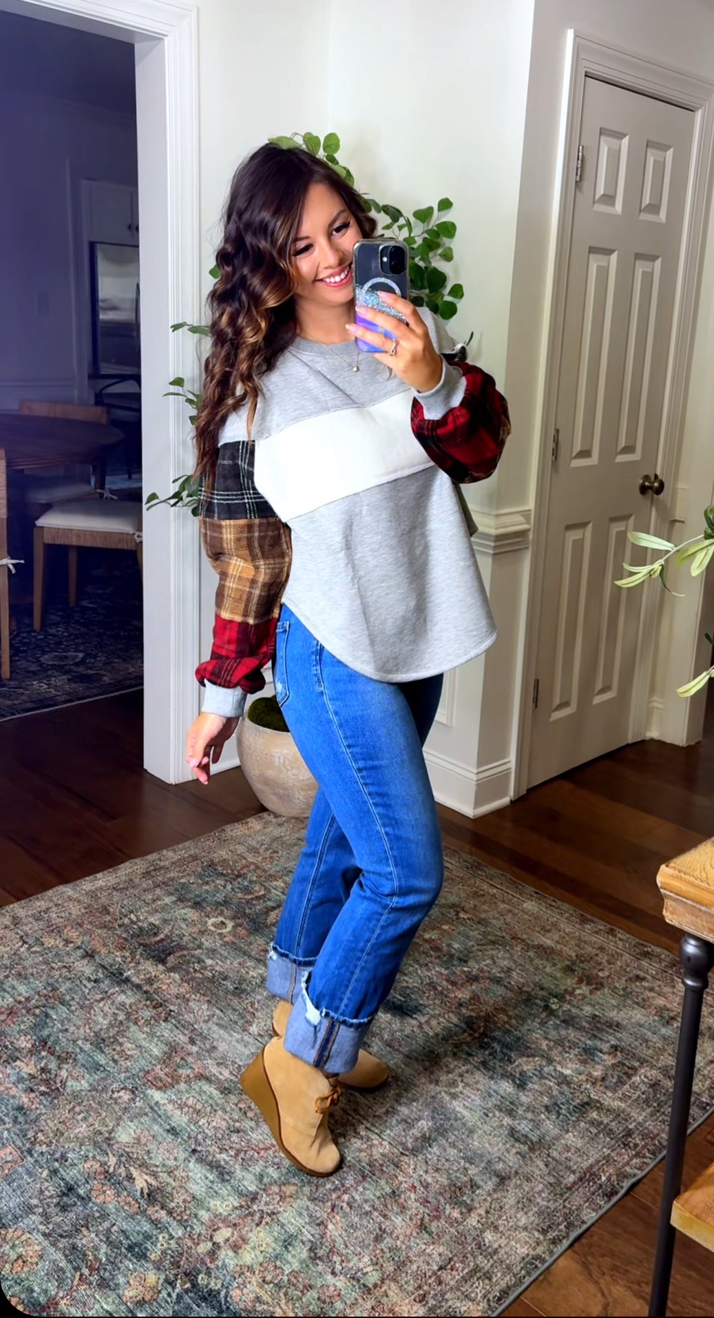 Plaid For Life Pullover