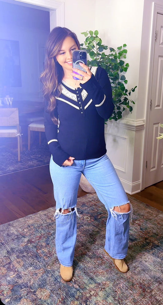 Boho Lace Top (POL) (3 Colors)