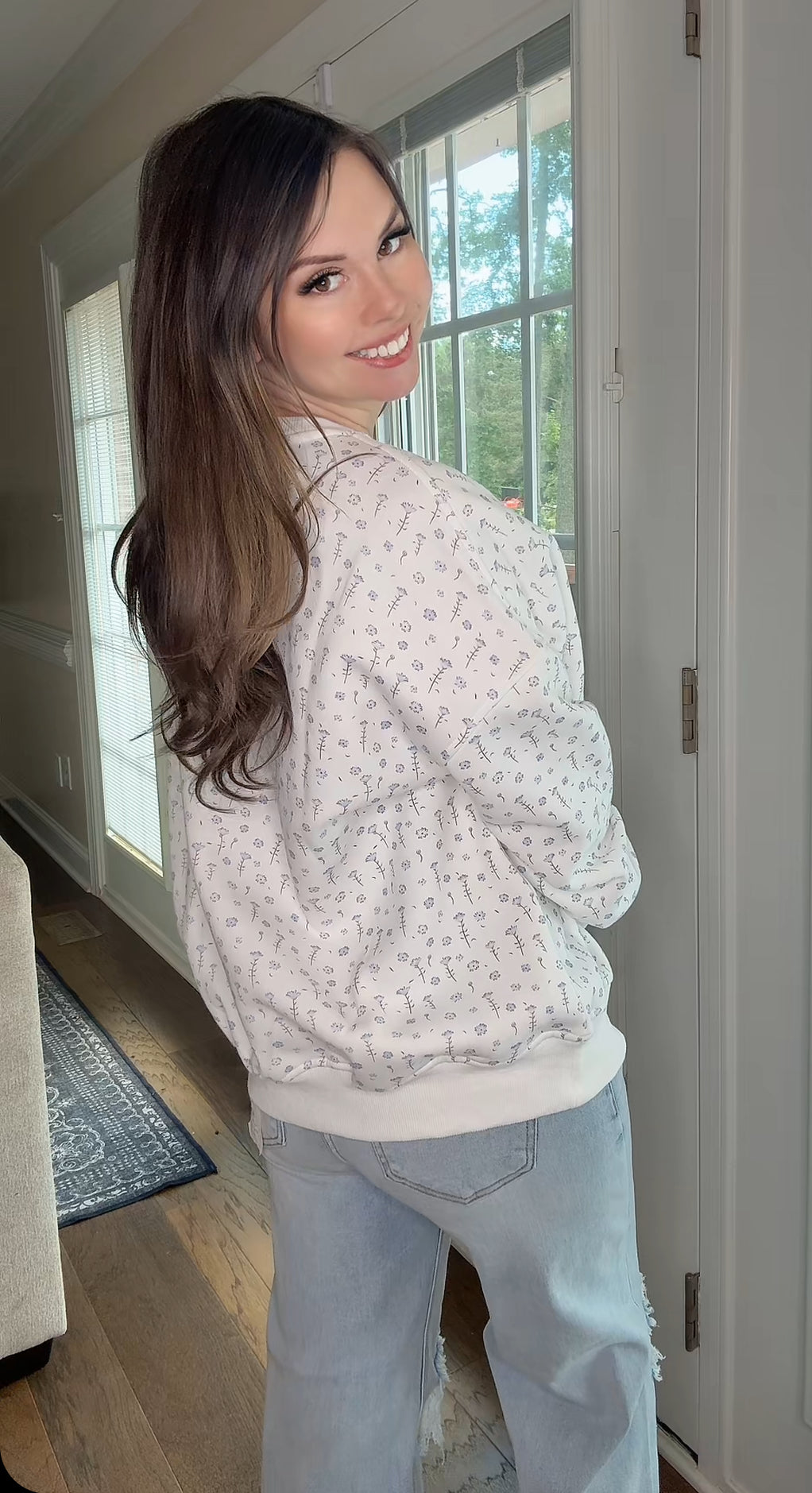 Darling Floral Pullover Sunkissed