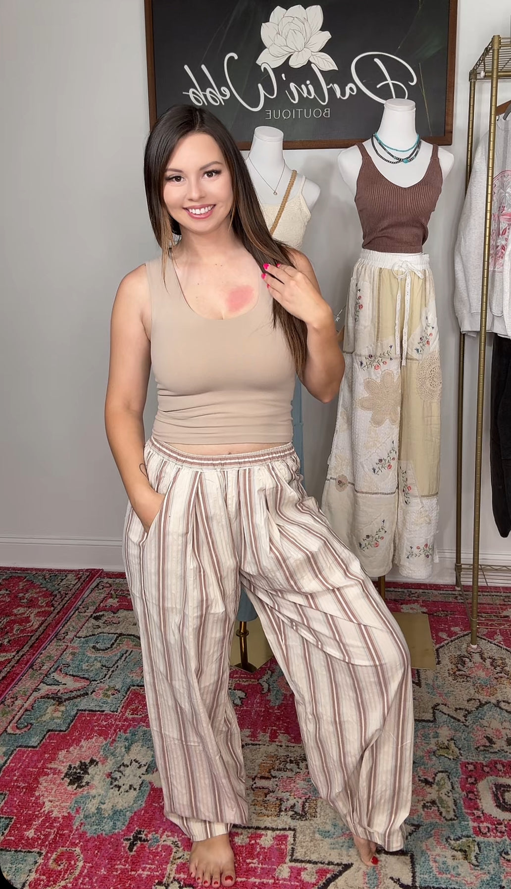 Striped Casual Pants