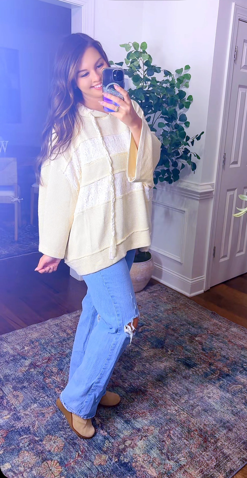 The Cream Lace Pullover (POL)