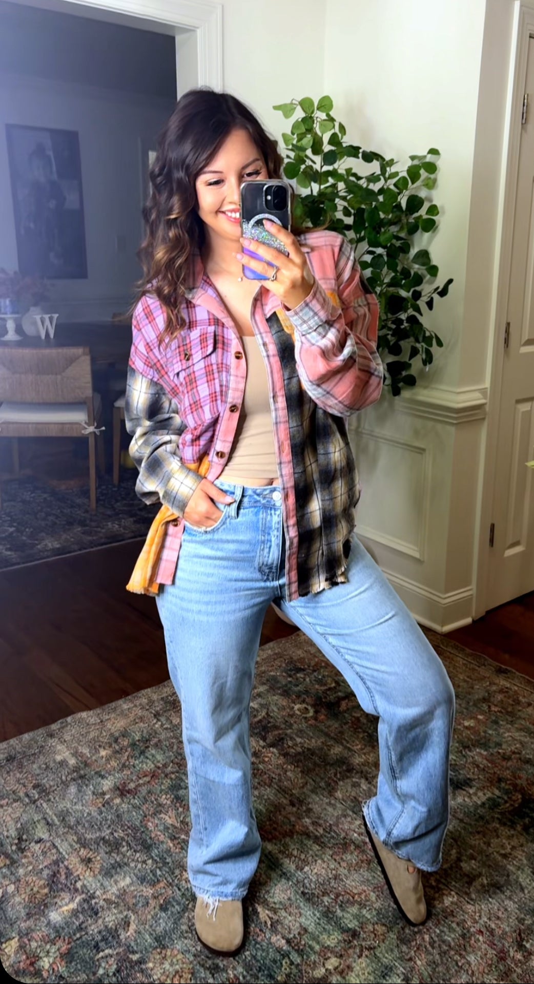 Farmhouse Plaid Button Up