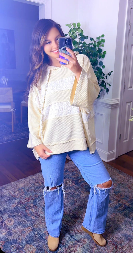 The Cream Lace Pullover (POL)