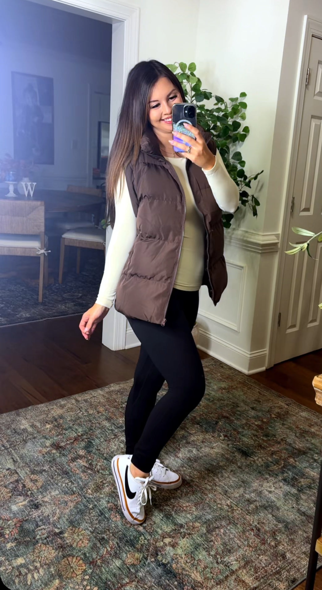Fall Brown Puffer Vest