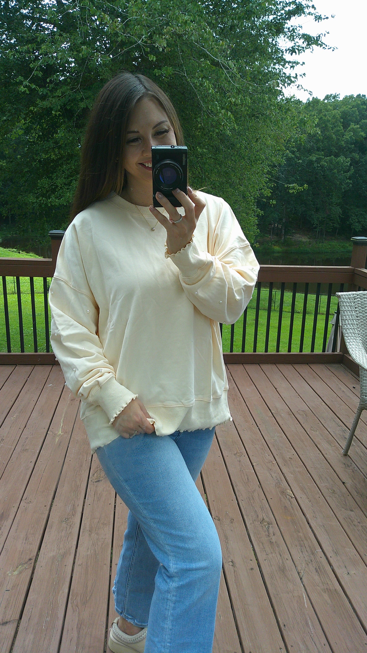 Pearl Me Knot Top