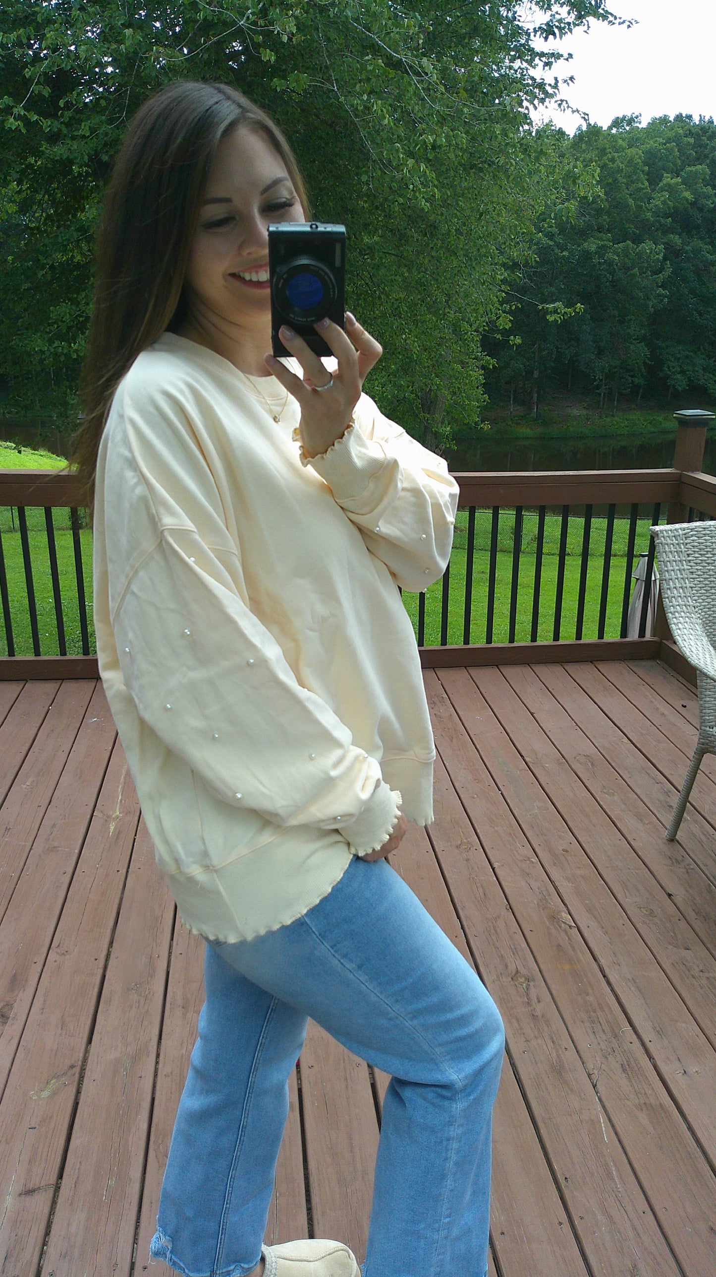 Pearl Me Knot Top