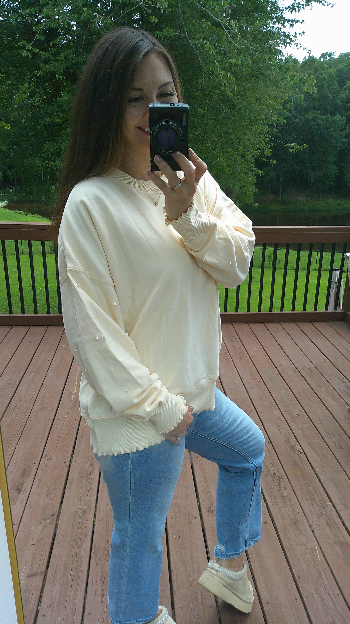 Pearl Me Knot Top
