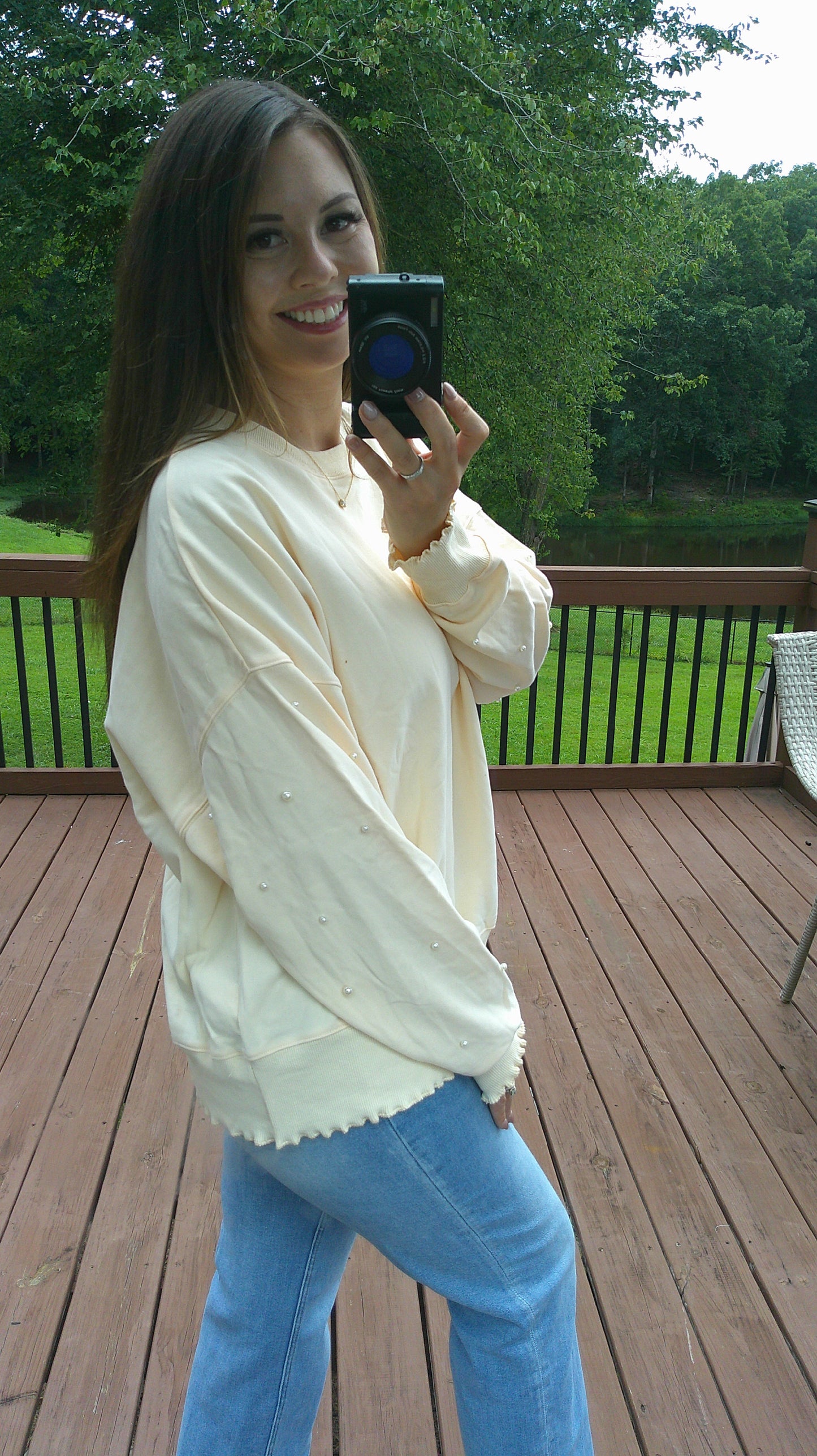 Pearl Me Knot Top