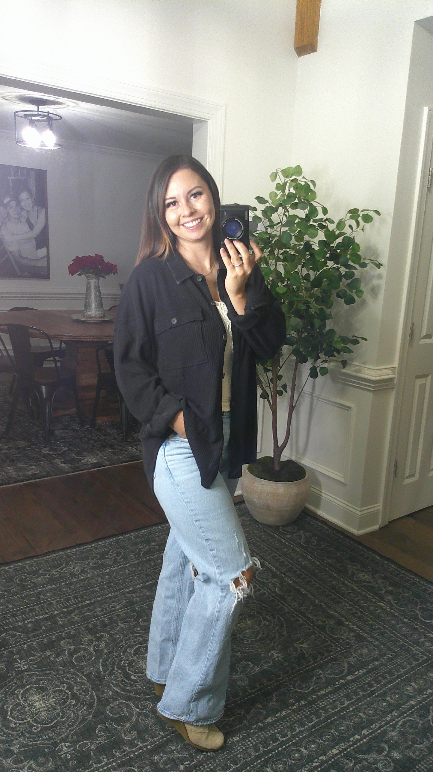 Your Go To Button Up (Black)
