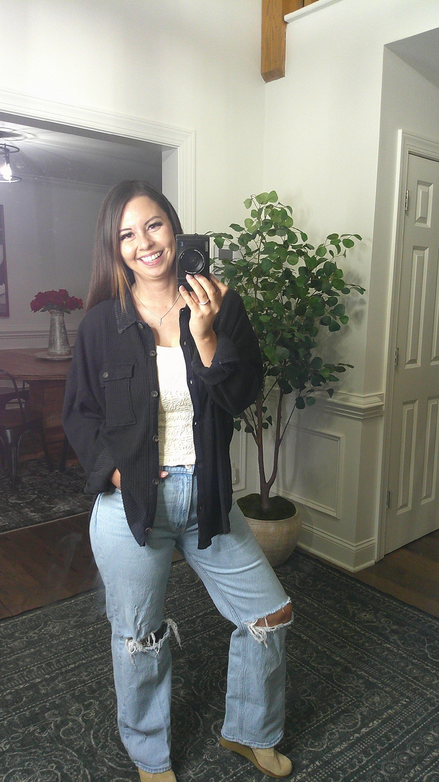 Your Go To Button Up (Black)