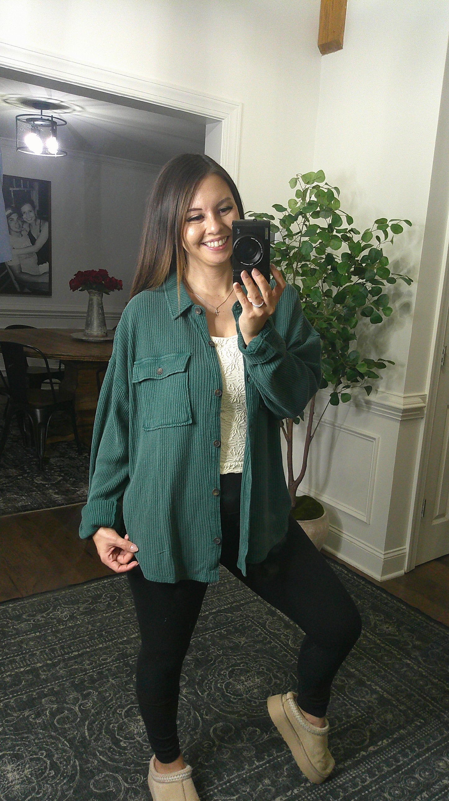 Your Go To Button Up (Green)