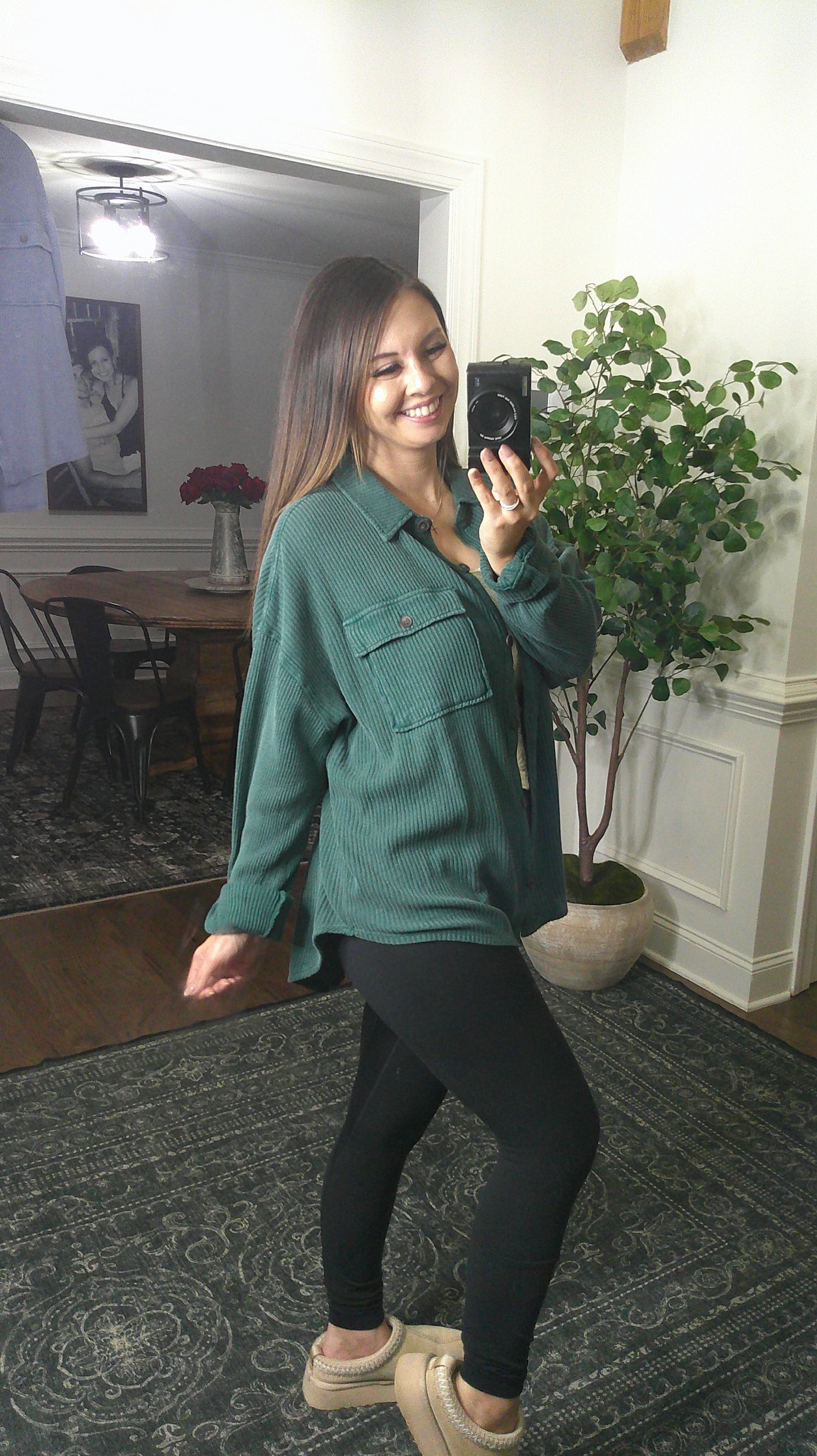 Your Go To Button Up (Green)