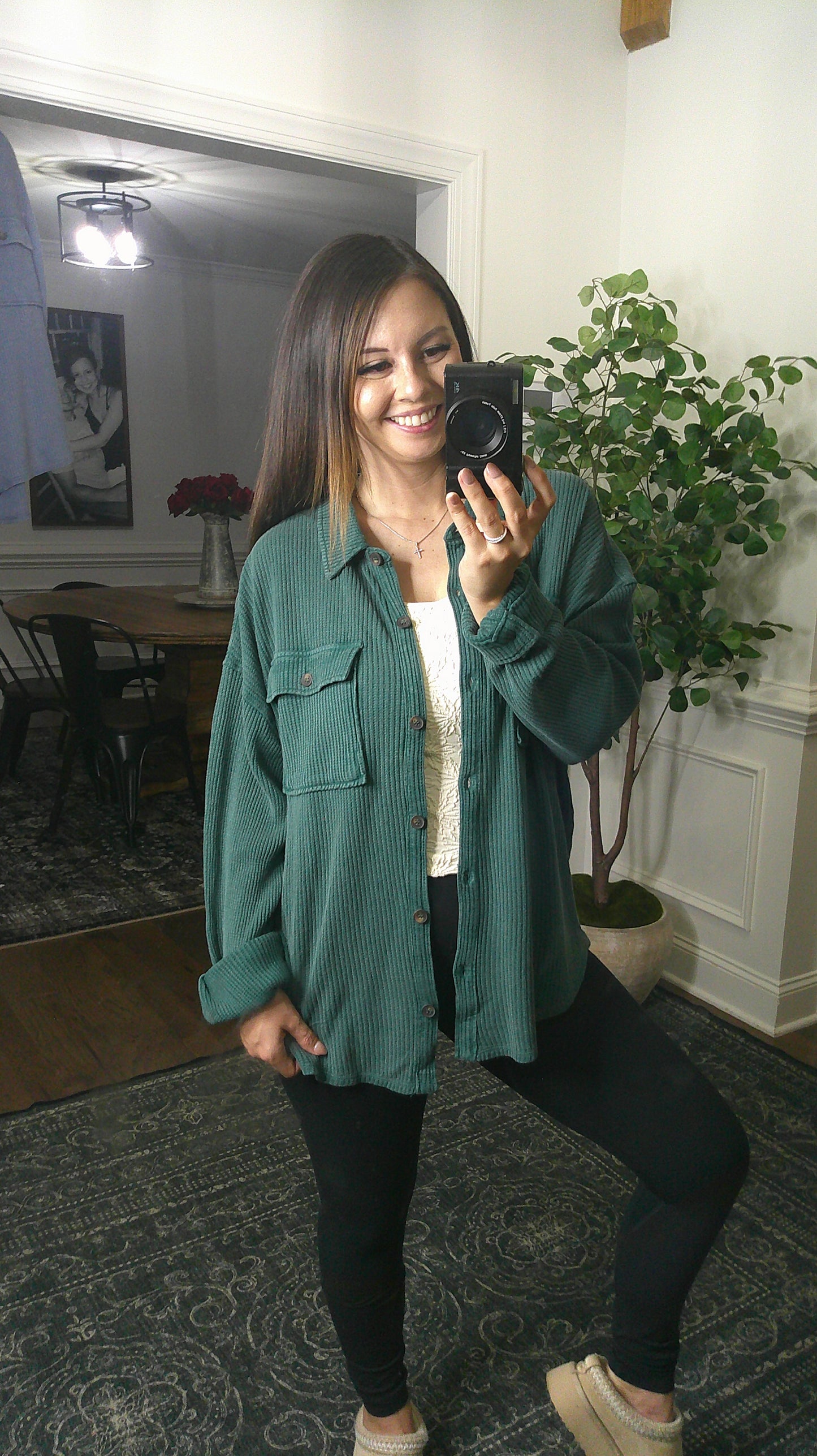 Your Go To Button Up (Green)