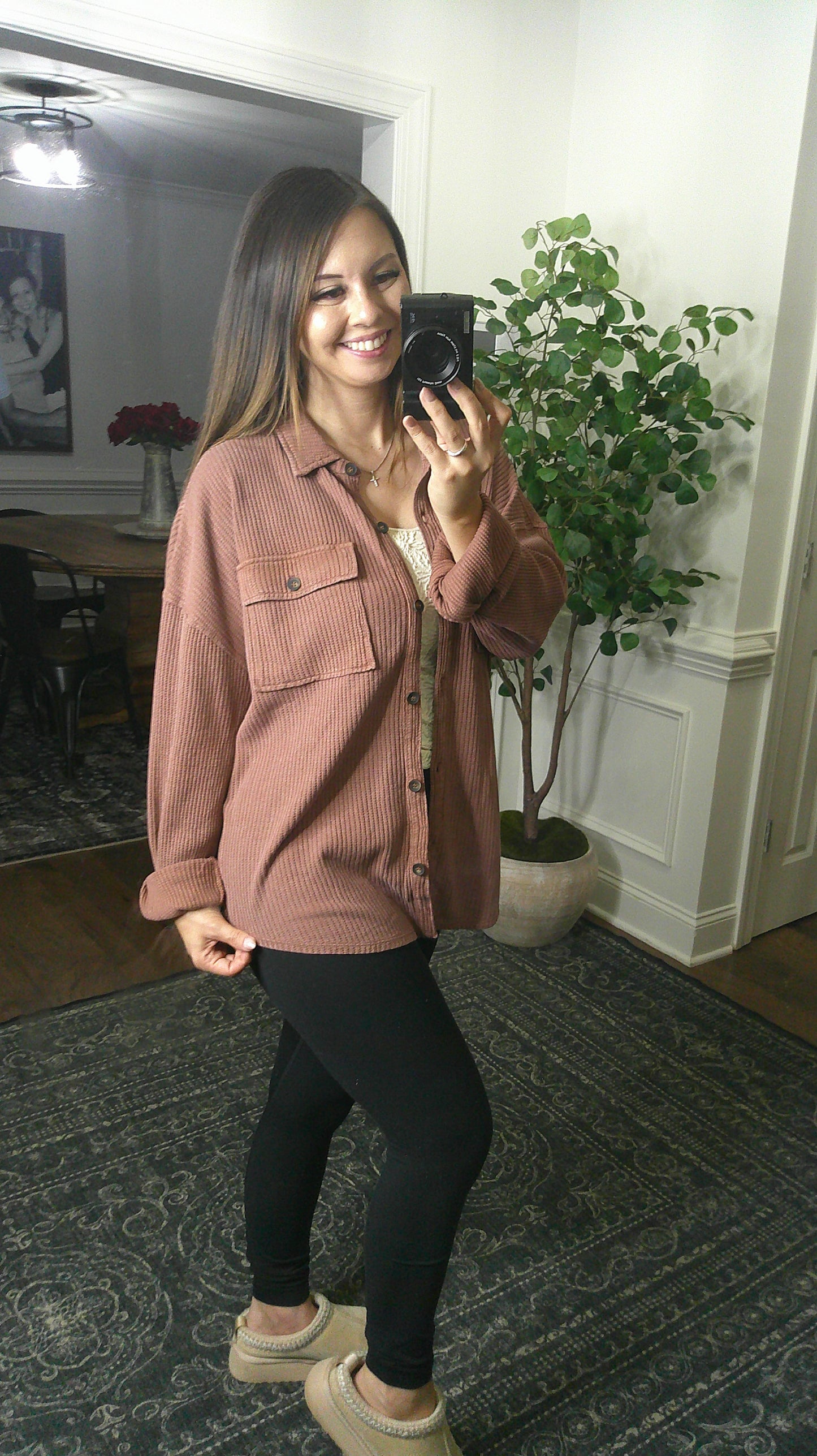 Your Go To Button Up (Chestnut)
