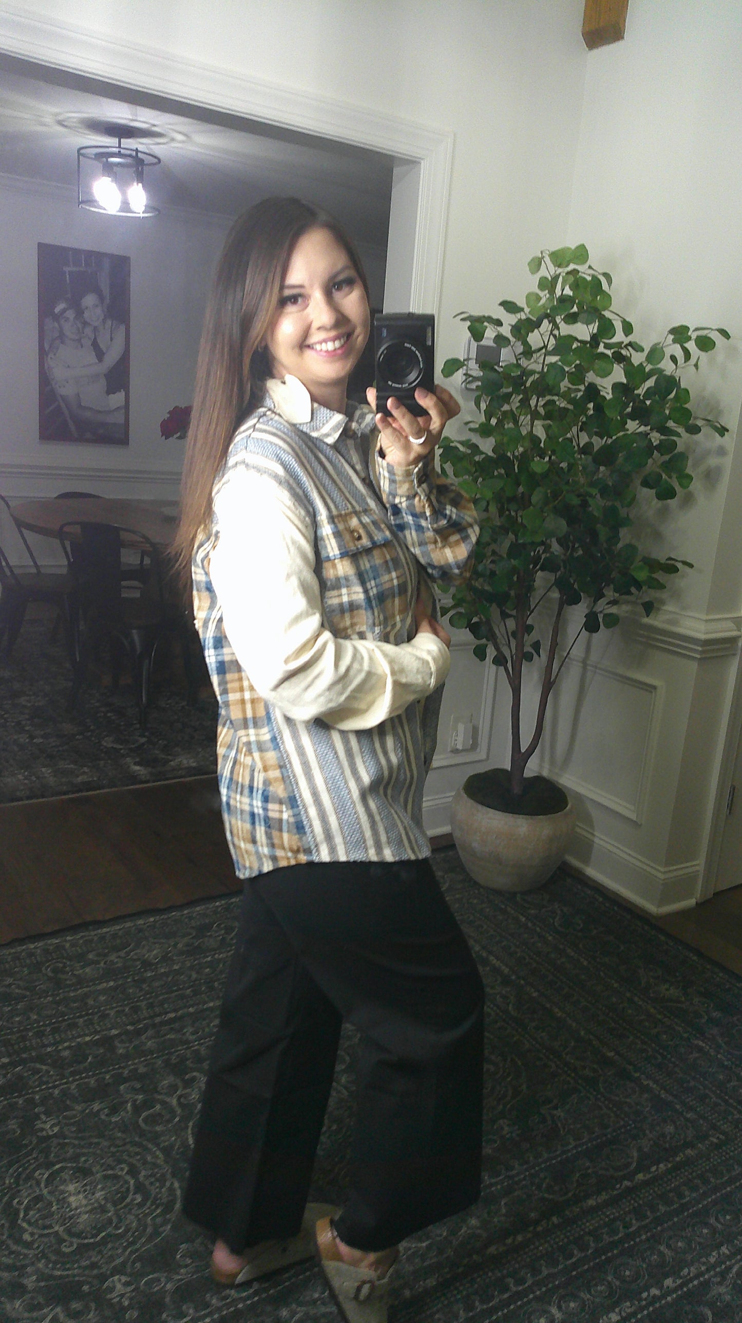 A Star Above Neutral Button Up (Easel)