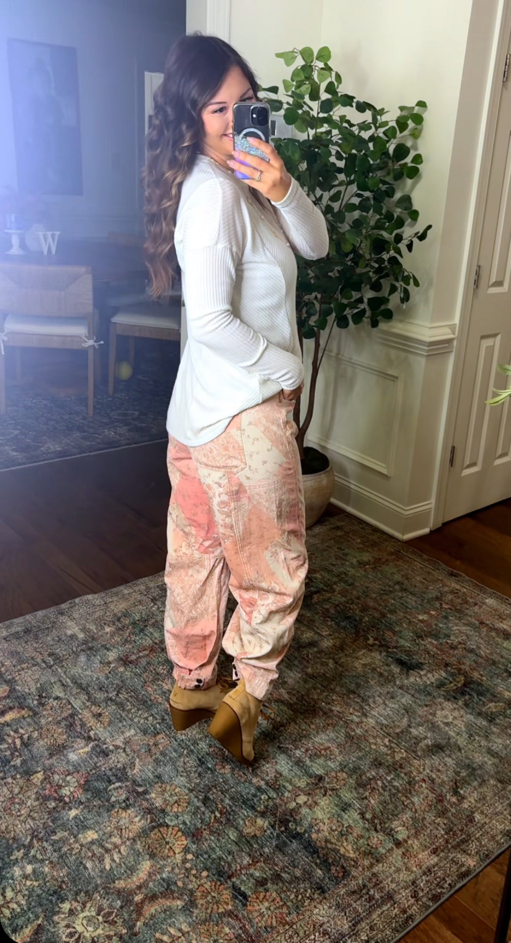 The Floral Barrel Jeans