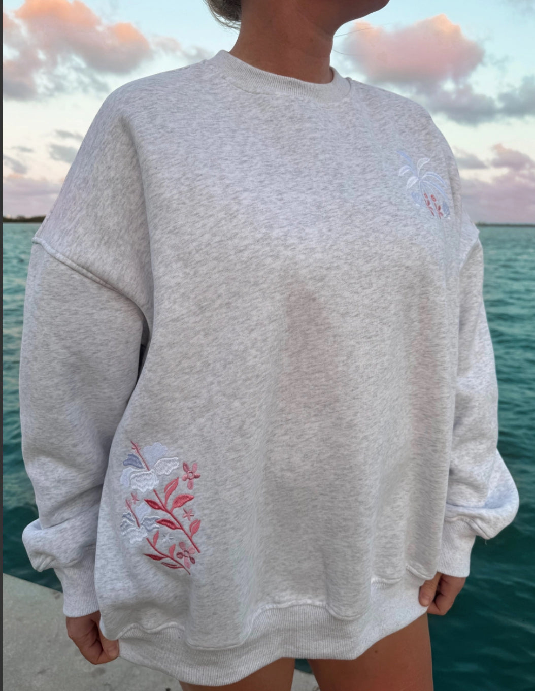 Tropical Palms Pullover