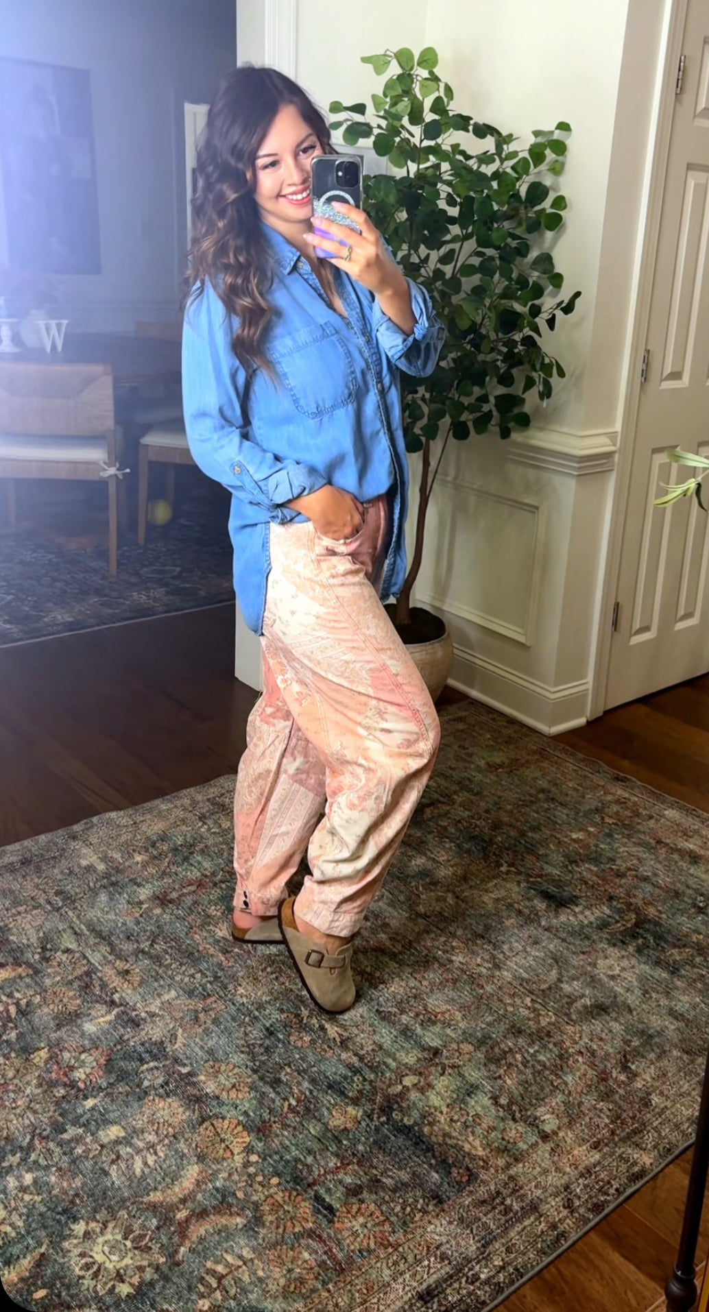 The Floral Barrel Jeans