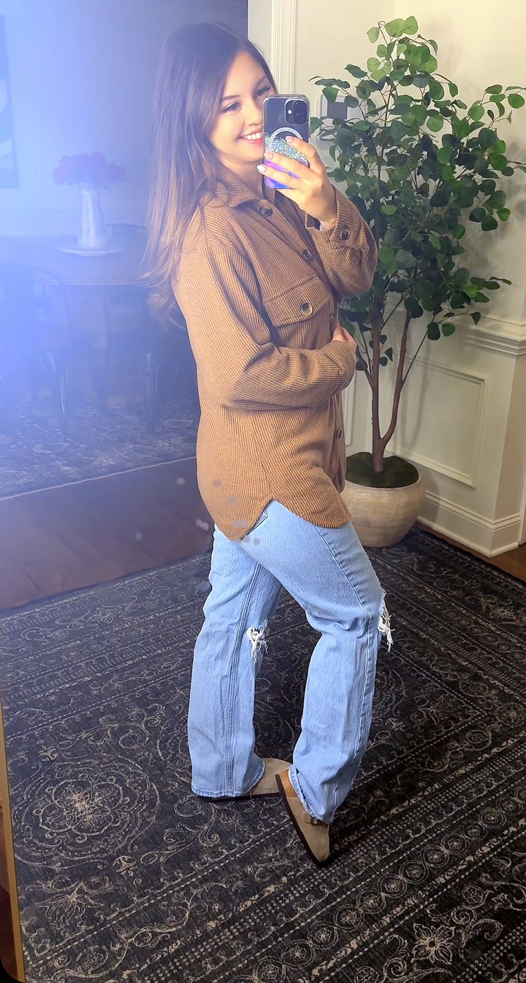 The Darling Button Up (Mocha)