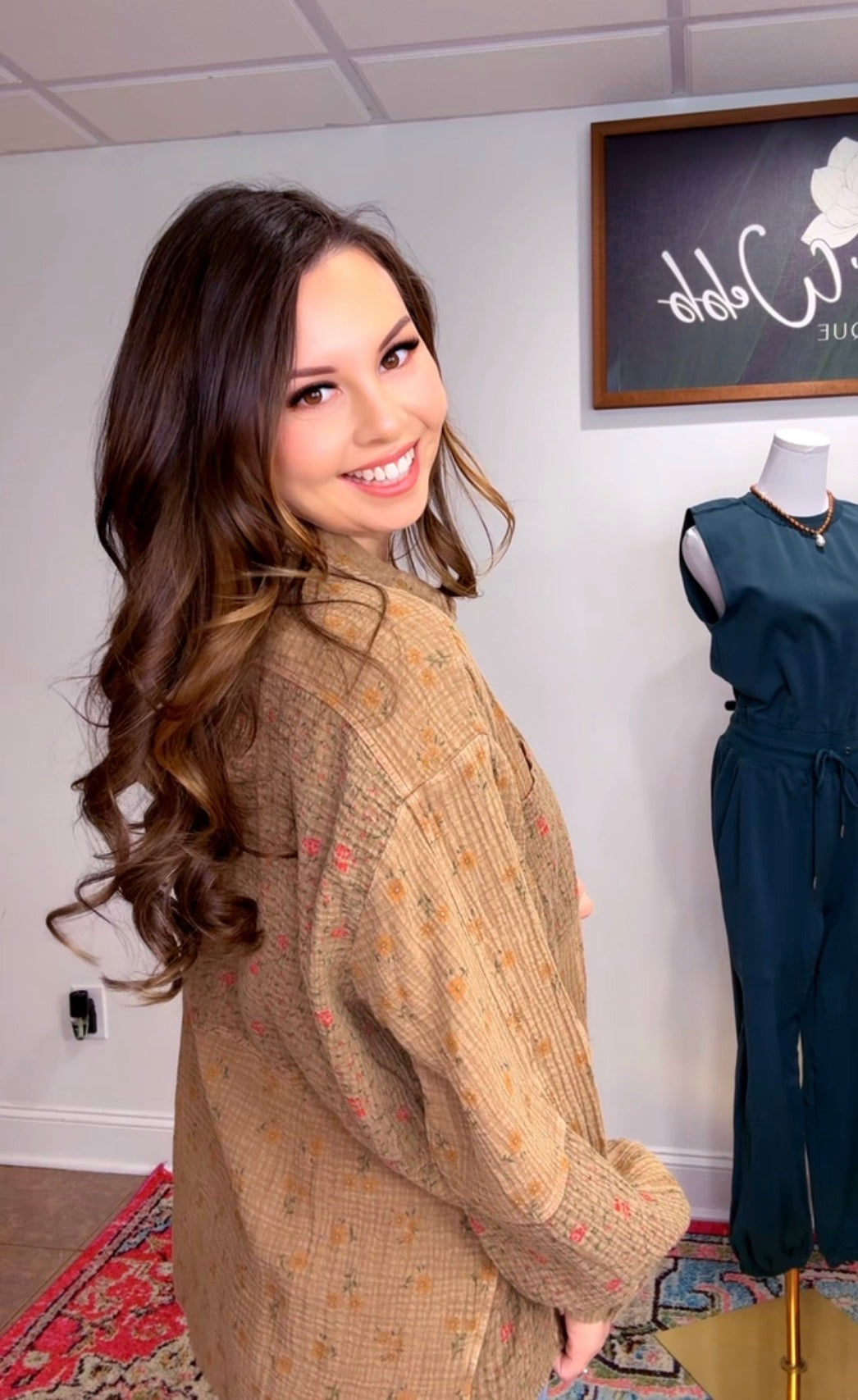 FLORAL PRINT COTTON GAUZE WASHED SHIRT (3 Colors)