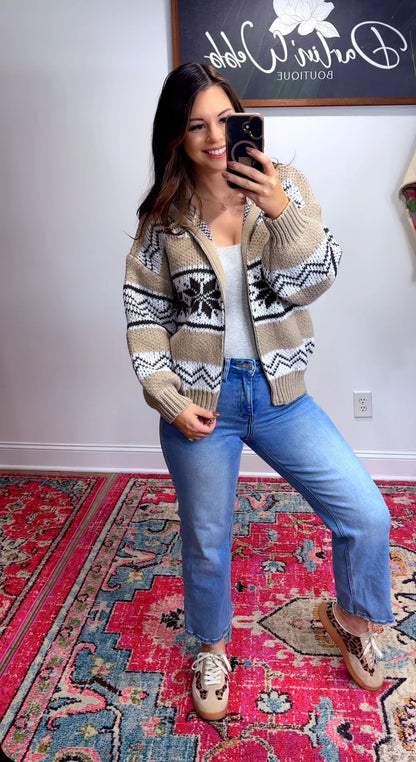 Snowflake My Winter Zip Up Jacket