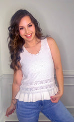 Ruffled Hemline Tank *Final Sale* *NonRefundable*