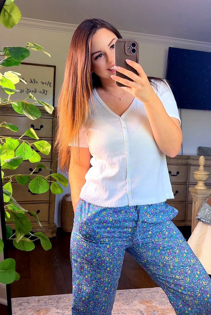 Things Between White Short Sleeve Cardigan