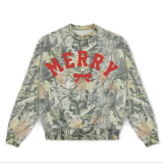 Merry Camo Pullover
