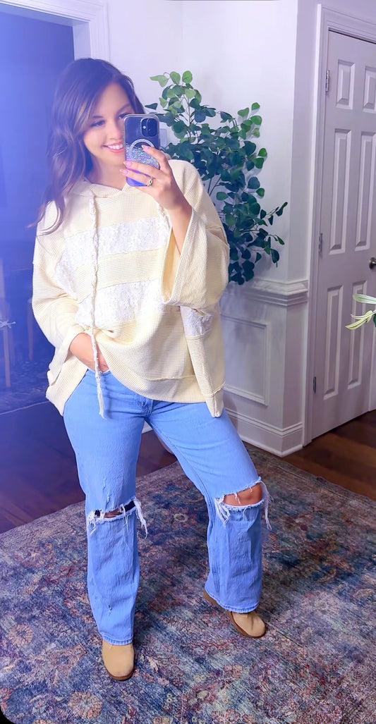 The Cream Lace Pullover (POL)