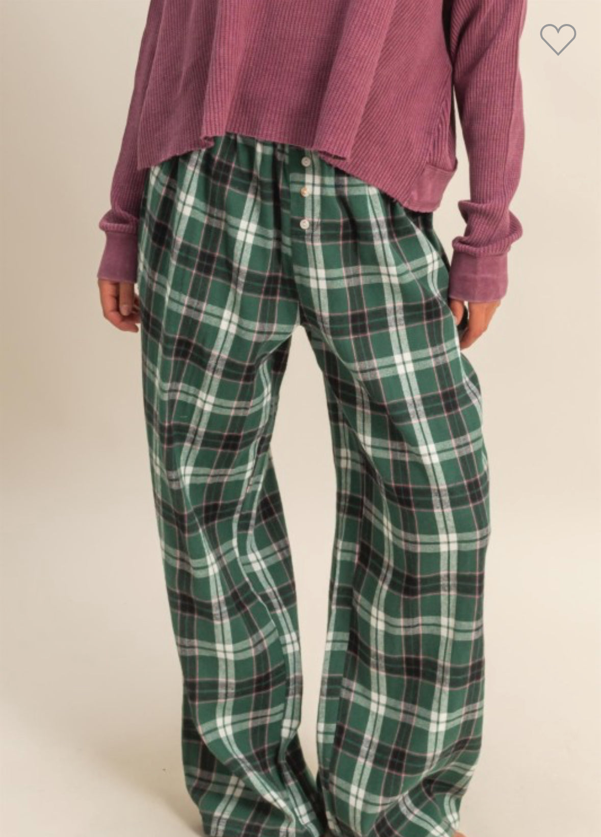 Plaid Flannel PJ Bottoms (3 Colors)