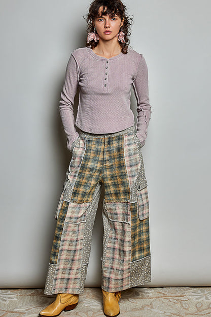 Wild & Free Patchwork Pants- POL